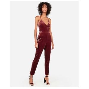 NWT Velour jumpsuit with pockets